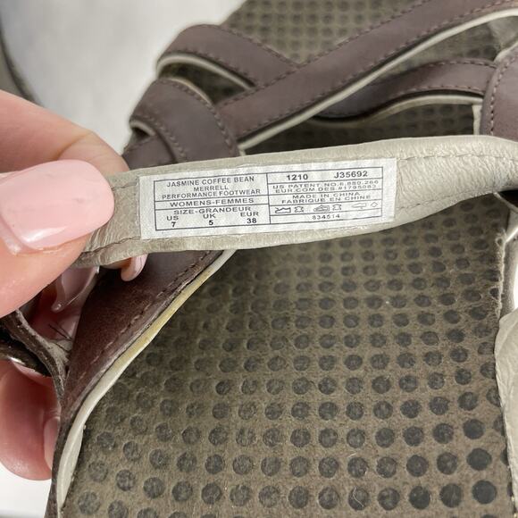 Merrell Jasmine Coffee Bean Brown J35692 Women's Sandals Slides Size 7M - Picture 8 of 8